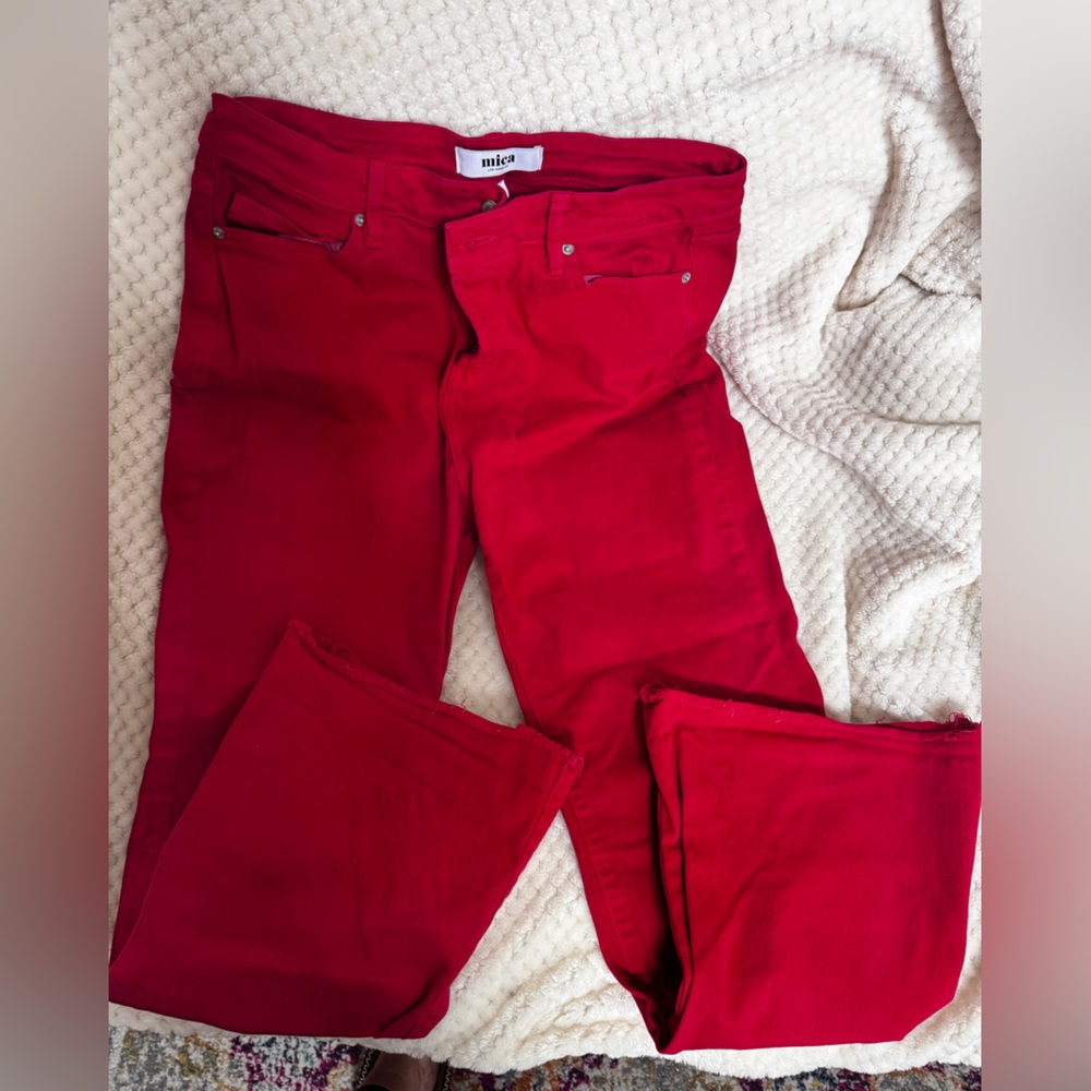 Mika Women's Red Ankle & Cropped Jeans